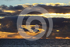 Sun behind the clouds