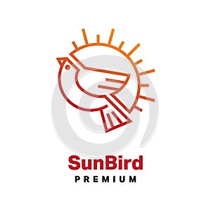 Sun Bird Logo Concept