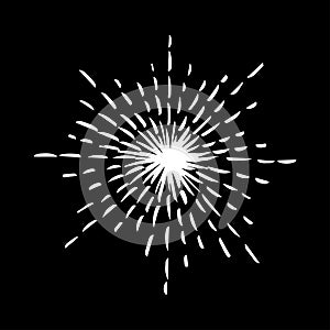 Sun burst doodle