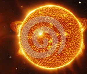 Sun, the center of our solar system. Generative Artificial Intelligence
