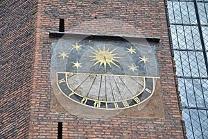 Sun clock in Gdansk