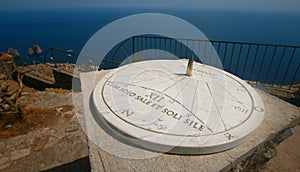 Sun clock in Monte Solaro, Capri
