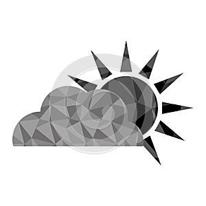 Sun and cloud icon