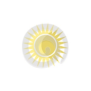 the sun colored icon. Element of summer pleasure icon for mobile concept and web apps. Cartoon style the sun colored icon can be