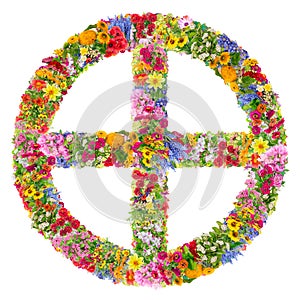 A sun cross, solar cross, or wheel cross is a solar symbol consisting of an equilateral cross inside a circle from flowers
