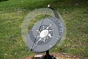 Sun Dial in Garden