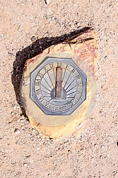 Sun Dial with Tempus Fugit engraved