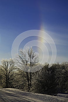 Sun Dog on a Cold Winter's Day