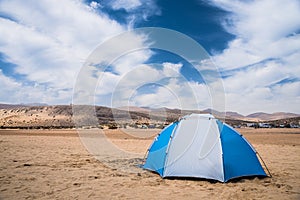 Sun dome on a beach