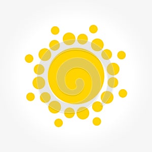 Sun dots icon