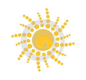 Sun dots icon