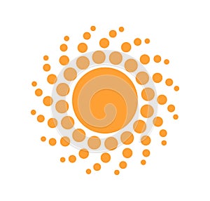 Sun dots icon