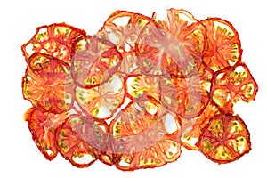 Sun-dried (dried) tomatoes closeup