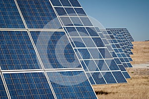 Sun Energy Farm - Stock Image