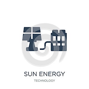 sun energy icon in trendy design style. sun energy icon isolated on white background. sun energy vector icon simple and modern