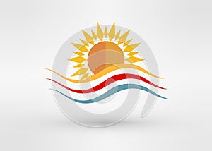 Sun Energy Logo Template