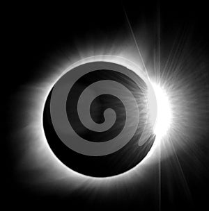 Total Solar Eclipse Diamond Ring Effect