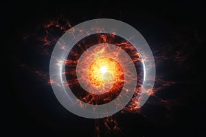 A sun exploding into a supernova created with generative AI technology