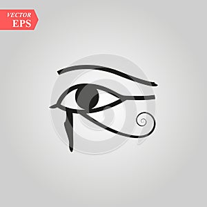Sun Eye of Horus - reverse Moon Eye of Thoth EYE OF HORUS - image ancient Egyptian symbol of protection