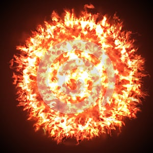 Sun fireball