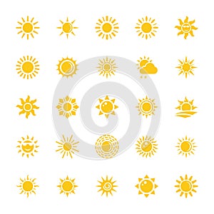 Sun Flat Icons