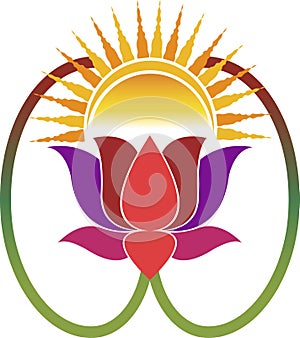 Sun flower logo