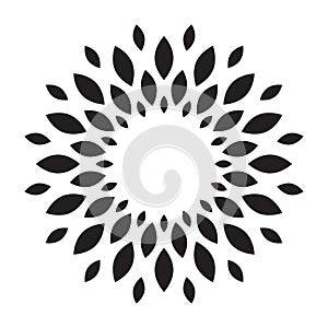 Sun, flower, Sunflower logo vector isolated