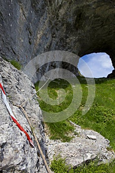 The Sun Gate landmark of Lotru mountains