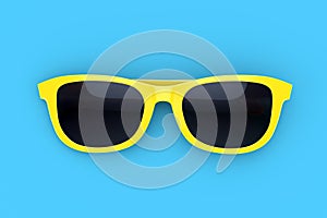 Sun glasses on color background