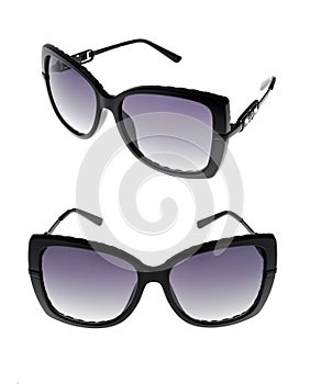 Sun glasses set isolated over the white background