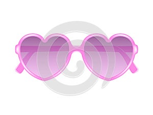 Sun glasses in shape of heart