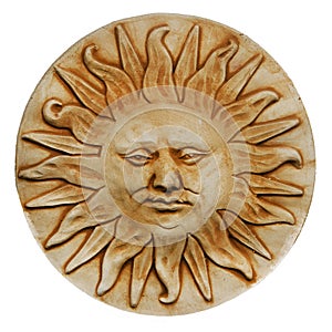 Sun god sculpture