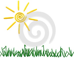 Sun and grass
