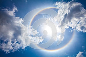 The sun halo photo