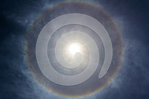 Sun halo.