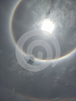 The Sun halo, sun corona