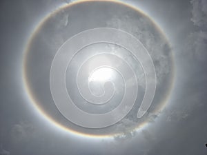 The Sun halo, sun corona