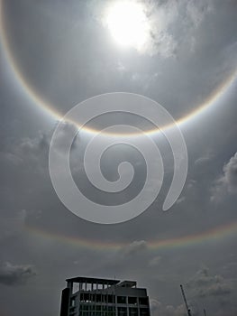 The Sun halo, sun corona