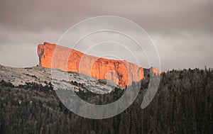 Sun on Mountains - Bridger Wilderness photo