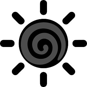 sun icon design ,graphic icon black and white