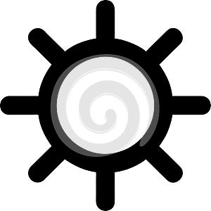 sun icon design ,graphic icon black and white