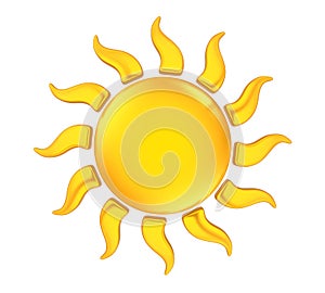 Sun Icon Isolated