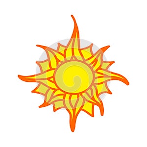 Sun Icon set. Sun Collection logo icon Vector. Sun star Collection, sun Icon logo