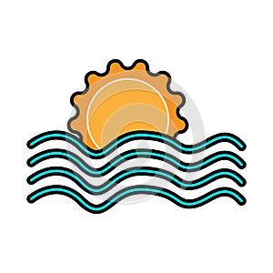 Sun icon for the summer