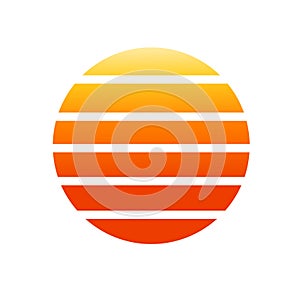 Sun Icon Vector illustration