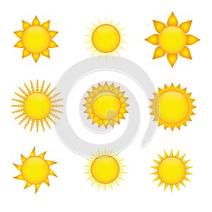 Sun icons