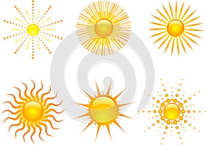 Slunce ikony 