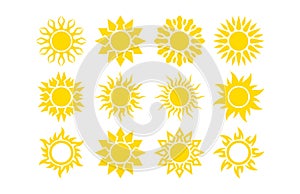 Sun Icons Clip art set