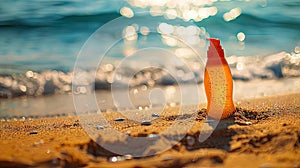 Sun-Kissed Essentials: Sunscreen, Sunglasses, and Starfish on Beach