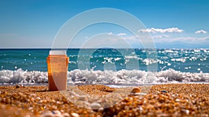 Sun-Kissed Essentials: Sunscreen, Sunglasses, and Starfish on Beach